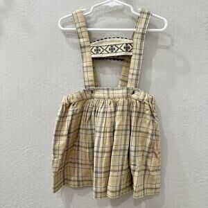Little Cotton Clothes Plaid Suspender Skirt